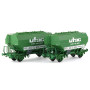 2x wagon Céréalier Richard - UFAC - Ep. IV - HO 1/87 - REE WB-630