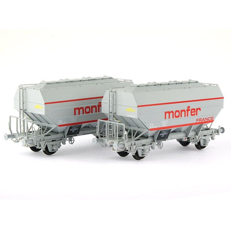2x wagon Céréalier Richard - MONFER - Ep. IV - HO 1/87 - REE WB-632