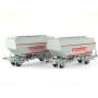 2x wagon Céréalier Richard - MONFER - Ep. IV - HO 1/87 - REE WB-632