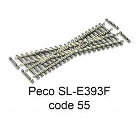 Peco SL-E393F - croisement electrofrog - code 55 échelle N
