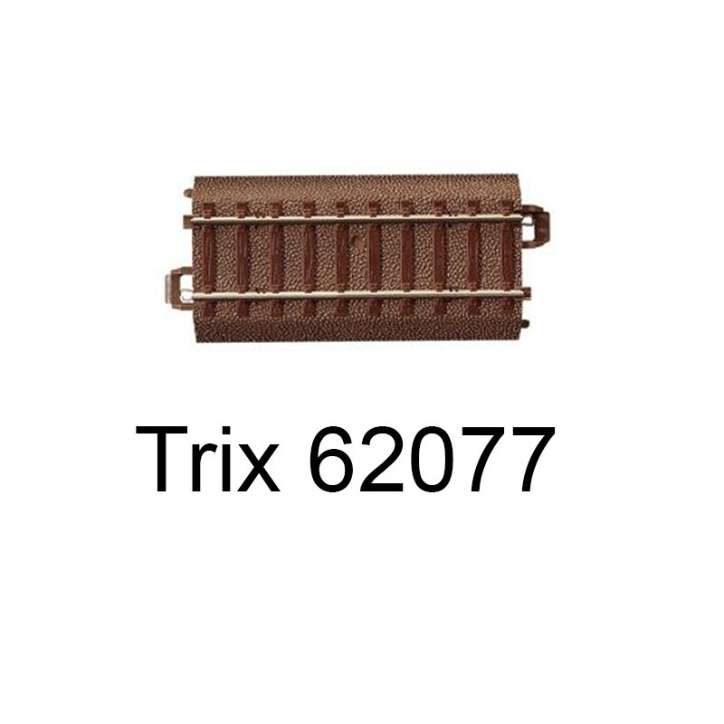 Rail droit voie C 77,5 mm - Trix 62077