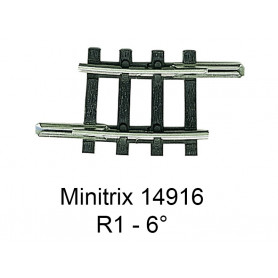 Rail courbe R1 6° Minitrix - Trix 14916