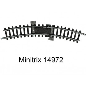 Rail courbe d'alimentation R1 30 degrés Minitrix - Trix 14972