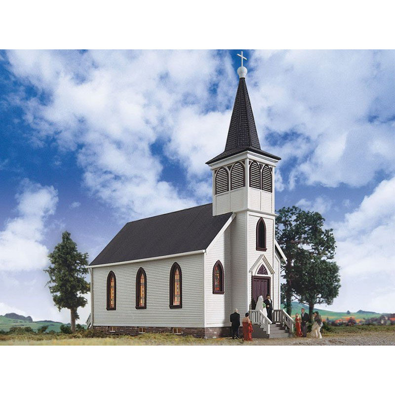 Petite église de village - HO 1/87 - CORNERSTONE 3655