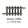 Rail droit Minitrix 27.9 mm - Trix 14908
