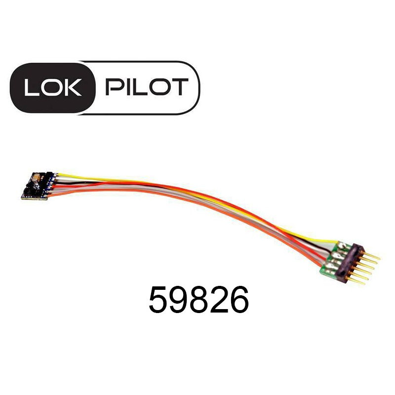 LokPilot V5 micro DCC NEM 651 avec rallonge - échelle N 1/160 - ESU 59826