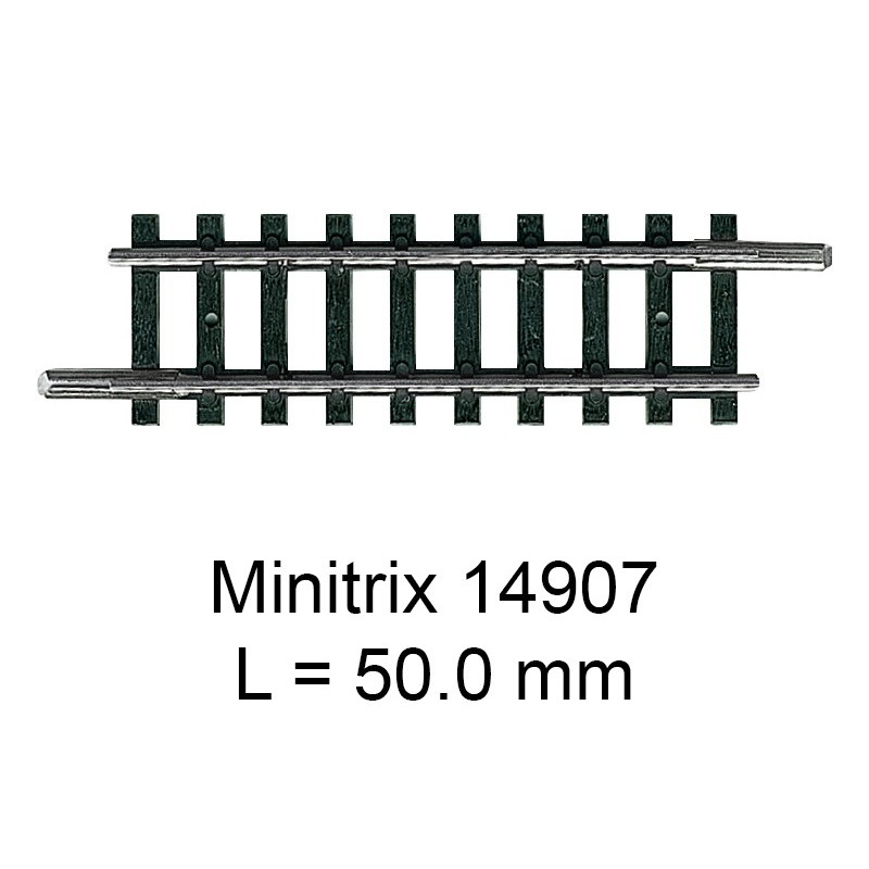 Rail droit Minitrix 50.0 mm - Trix 14907