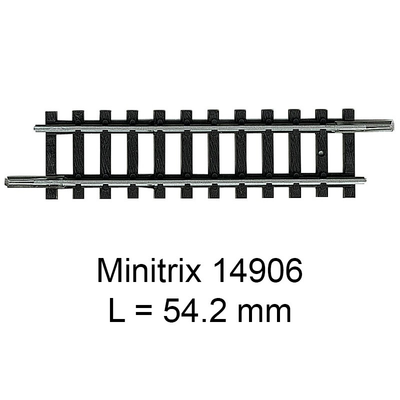 Rail droit Minitrix 54.2 mm - Trix 14906