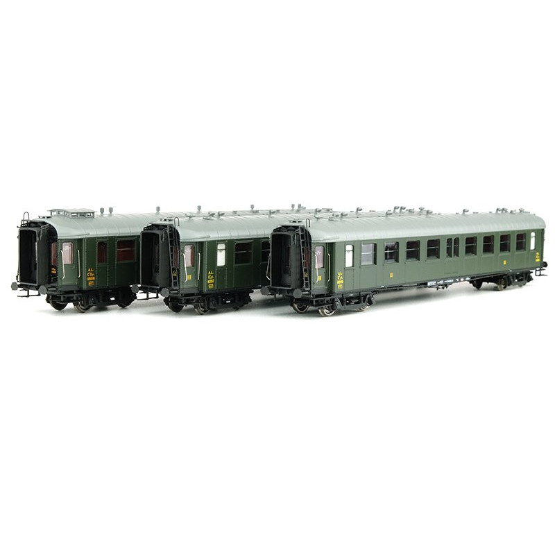 Coffret 3 voitures Ocem RA A.L. ép. II - HO 1/87 - REE VB-279