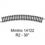 Rail courbe R2 30° Minitrix - Trix 14922