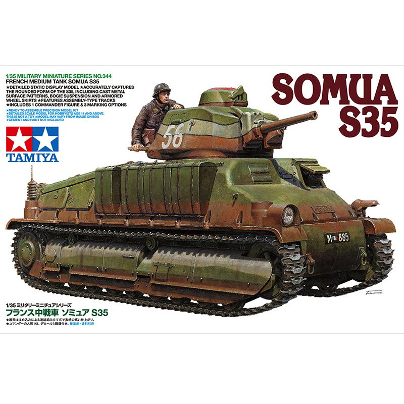 SOMUA S35 - WWII - échelle 1/35 - Tamiya 35344