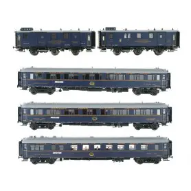 Set train bleu 5 éléments ép. II - HO 1/87 - LS Models 99004