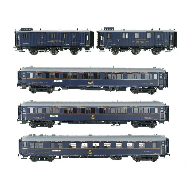 Set train bleu 5 éléments ép. II - HO 1/87 - LS Models 99004