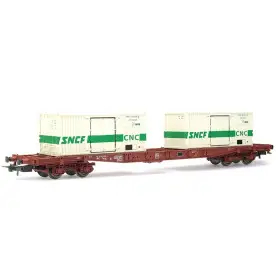 Wagon porte containers S68 CNC ép. IV - HO 1/87 - JOUEF HJ6195