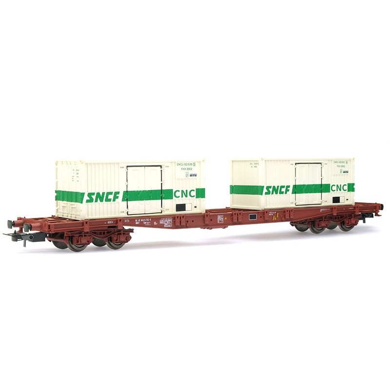 Wagon porte containers S68 CNC ép. IV - HO 1/87 - JOUEF HJ6195