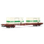 Wagon porte containers S68 CNC ép. IV - HO 1/87 - JOUEF HJ6195