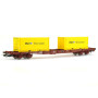 Wagon porte containers S68 P&O ép. IV - HO 1/87 - JOUEF HJ6194