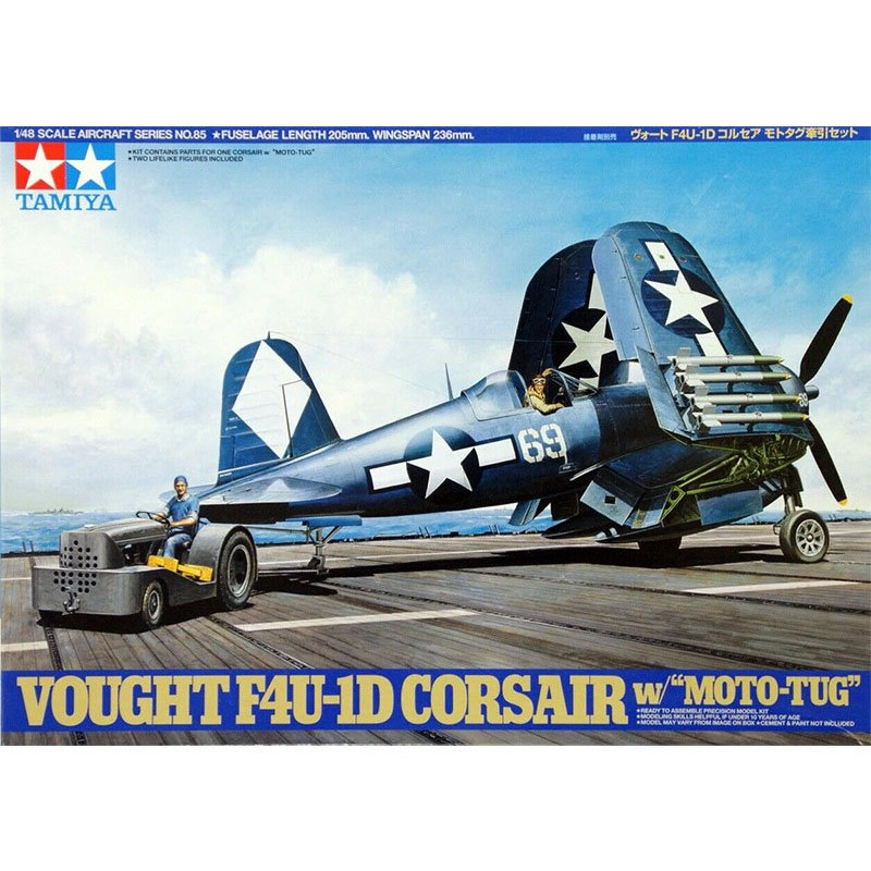 Corsair F4U-1D et tracteur pont - 1/48 - Tamiya 61085