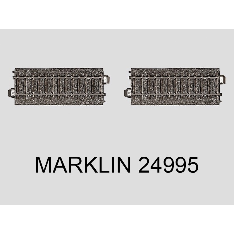 2x rail droit de contact 94.2 mm voie C Marklin 24995