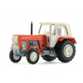 Tracteur Fortschritt ZT 300 rouge à cabine blanche - HO 1/87 - BUSCH 42859
