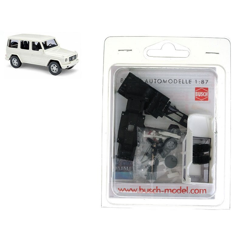 Mercedes-Benz classe G Blanc en kit à monter - HO 1/87 - BUSCH 60205