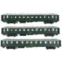 Set 3x voitures OCEM B9yfi P.O. Midi ép. IIb - HO 1/87 - 40200 LS Models