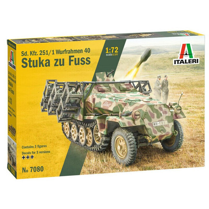 Sd.Kfz.251/1 Wurfrahmen 40 Stuka Zu Fuss - 1/72 - ITALERI 7080