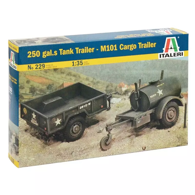 2x remorques de Jeep Willys - 1/35 - ITALERI 229