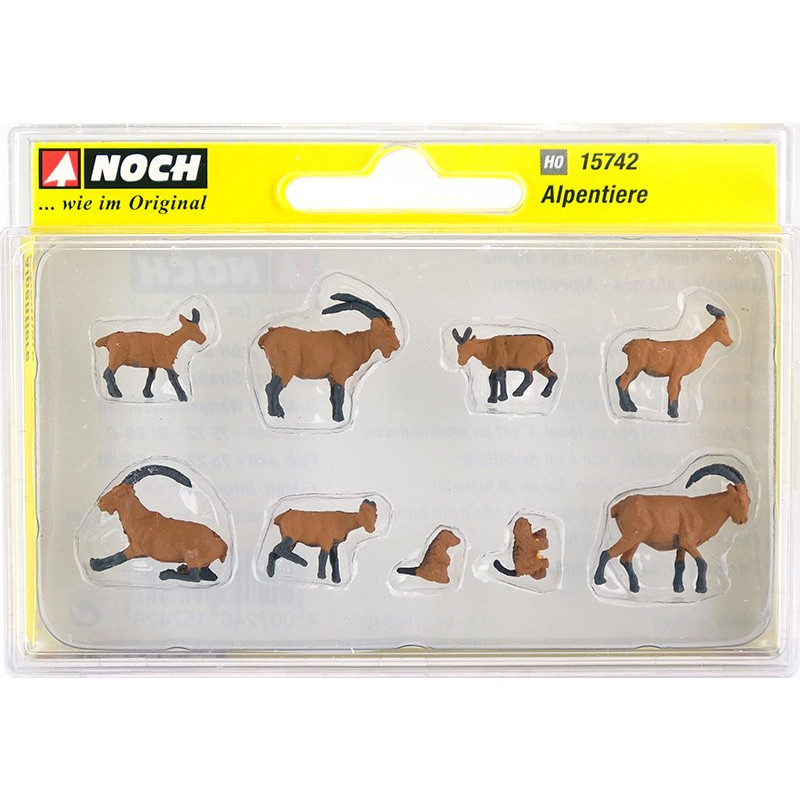 Bouquetins et marmottes - HO 1/87 - NOCH 15742