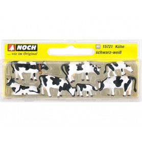 Vaches noires et blanches - HO 1/87 - NOCH 15721