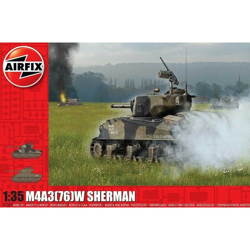 M4A3 (76) W Sherman "Bataille des Ardennes" - 1/35 - AIRFIX A1365