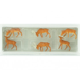 6 cerfs - N 1/160 - PREISER 79179