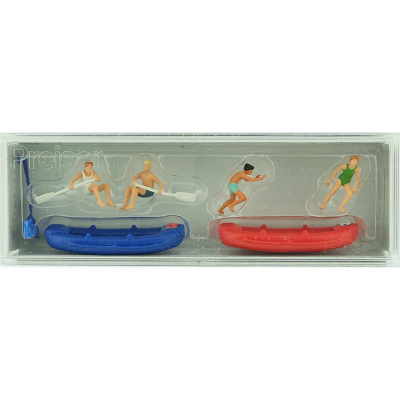 Adolescents faisant du bateau - HO 1/87 - PREISER 10705