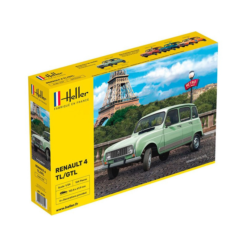 Renault 4 GTL - échelle 1/24 - HELLER 80759