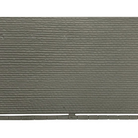 Plaque mur de pierres grises irrégulières 20x12 cm - N 1/160 - Kibri 37961