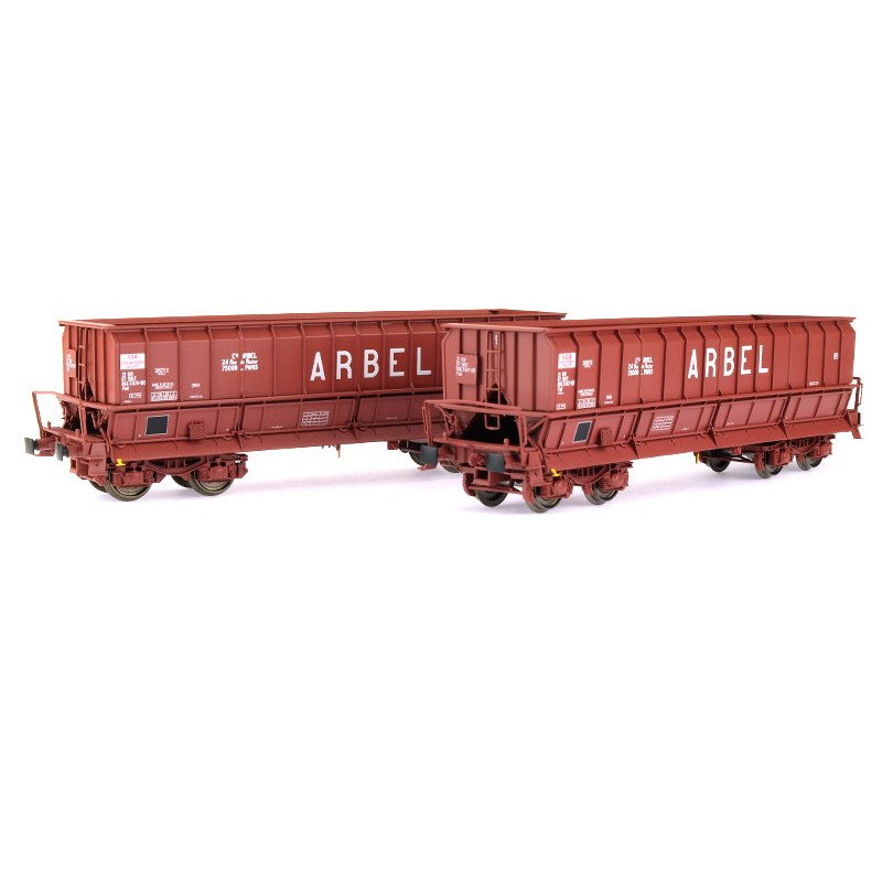 2x Tombereaux DMH SITRAM ép. V - SNCB - HO 1/87 - LS Models 32301