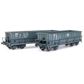 2x Tombereaux DMH SOLLAC LORRAINE ép. IV - SNCF - HO 1/87 - LS Models 30801