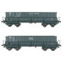 2x Tombereaux DMH SOLLAC LORRAINE ép. IV - SNCF - HO 1/87 - LS Models 30801