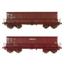 2x Tombereaux DMH VTG SOGEWAG ép. V-VI - SNCF - HO 1/87 - LS Models 30805