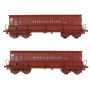2x Tombereaux DMH WENDEL SIDELOR ép. V-VI - SNCF - HO 1/87 - LS Models 30806