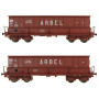 2x Tombereaux DMH ARCELORMITTAL ép. V-VI - SNCF - HO 1/87 - LS Models 90803