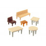 Tables, chaises et bancs - N 1/160 - FALLER 272440