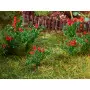 18 fleurs à calice rouge et blancs - HO 1/87 - FALLER 181282