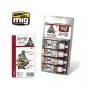 Set de teintes uniformes Us Forces WWII - MIG jimenez AMMO 7022