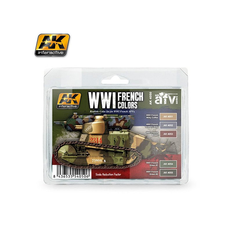 French Color Set WWII - AK INTERACTIVE AK4050