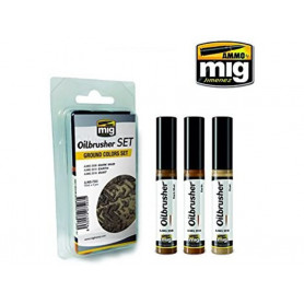 Oilbrusher tons terre - peinture à l'huile avec applicateur - MIG jimenez AMMO 7503