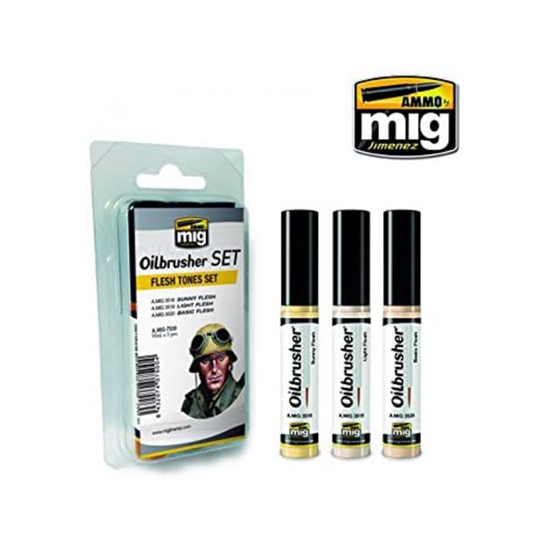 Oilbrusher tons chair - peinture à l'huile avec applicateur - MIG jimenez AMMO 7500