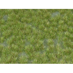 Plaque de terrain diorama Touffes Vert Moyen 23x13 cm - 1/35 - MIG 8355