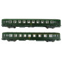 2x voitures DEV AO A4c4/B5c5 + B10c10 ép. IV - SNCF - HO 1/87 - JOUEF HJ4133