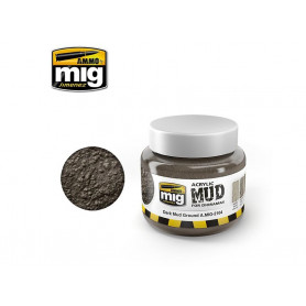 Boue Acrylique Dark Mud Ground - Boue Sombre 250 ml - AMMO MIG 2104